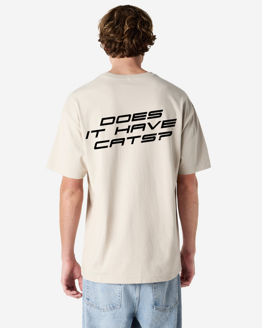 J&S Cats T-Shirt- Bone